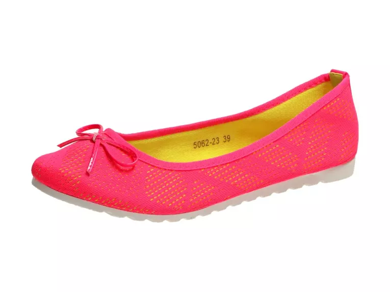 Baleriny, buty damskie Vices 5062-23 Fuksja