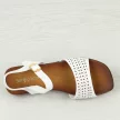Białe płaskie sandały damskie Sergio Leone Sk075H