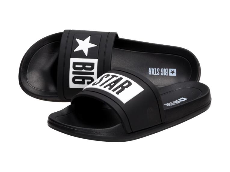 Czarne klapki damskie BIG STAR DD274A266
