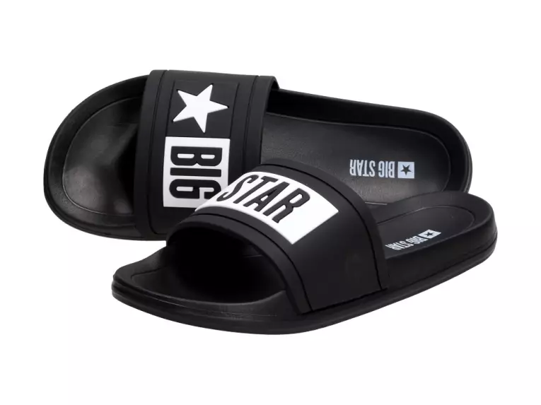 Czarne klapki damskie BIG STAR DD274A266
