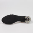Czarne silikonowe sandały damskie na obcasie z kryształami, transparentne DiA MR-HY1