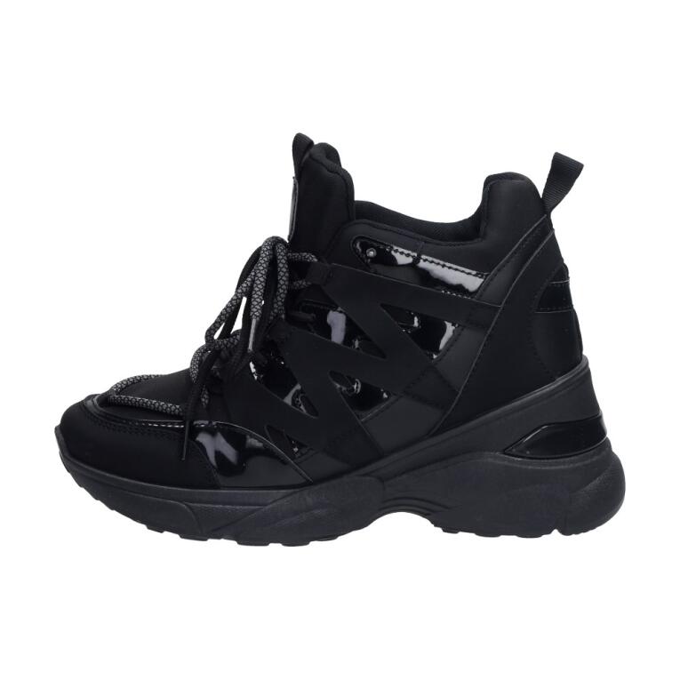 Czarne sneakersy damskie POTOCKI 12W003