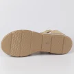 Beżowe skórzane sandały damskie na koturnie FILIPPO DS4455/23