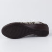 Szare skórzane sandały damskie na koturnie POTOCKI 79002