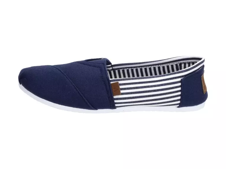 Granatowe tenisówki buty Wishot 32-065 Slip On