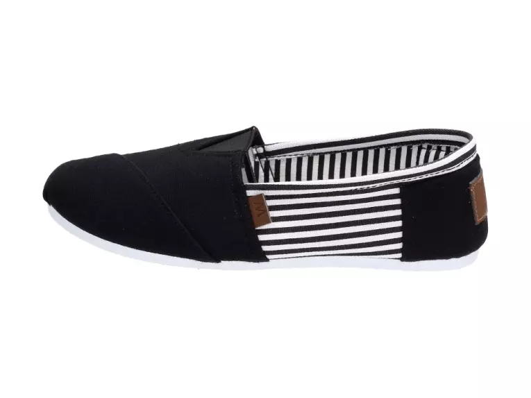 Czarne tenisówki, buty damskie Wishot 065