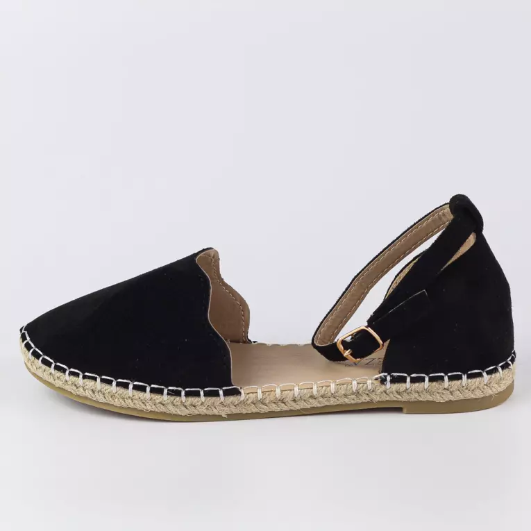 Czarne espadryle damskie VINCEZA 34594