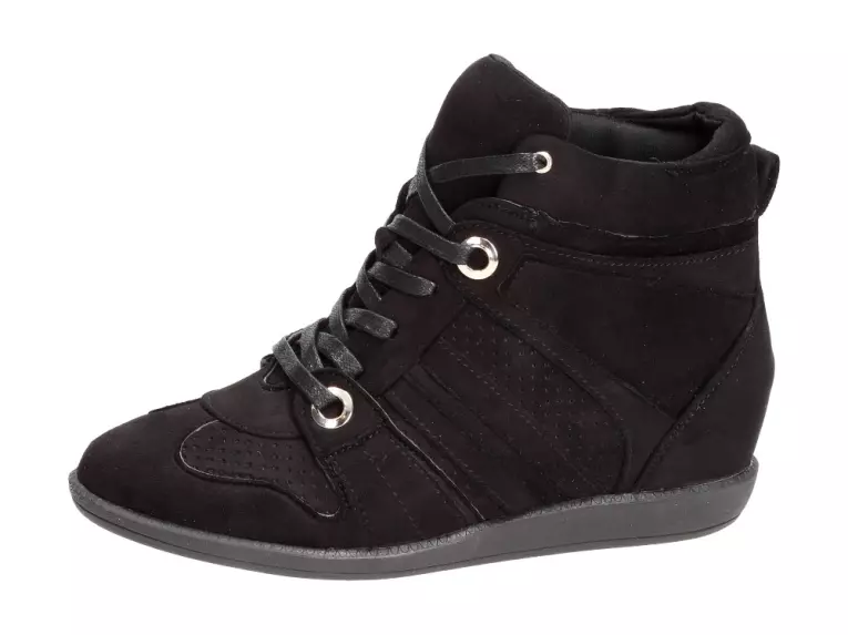 Czarne sneakersy, buty damskie Vices 8201