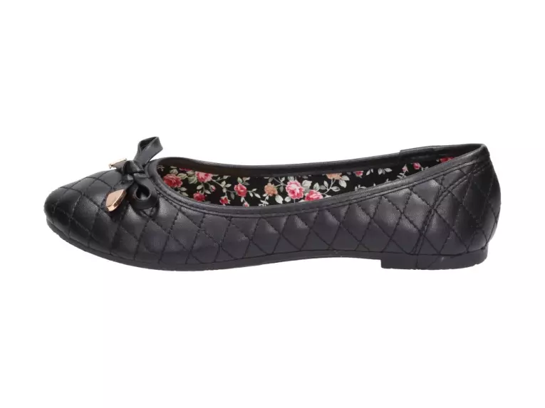 Czarne baleriny, buty damskie Sabatina 104