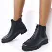Czarne botki damskie SERGIO LEONE BT560 PU