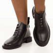 Czarne skórzane botki damskie DiA 52-122