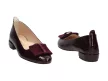 Bordowe POLSKIE lordsy damskie SUZANA 4028T
