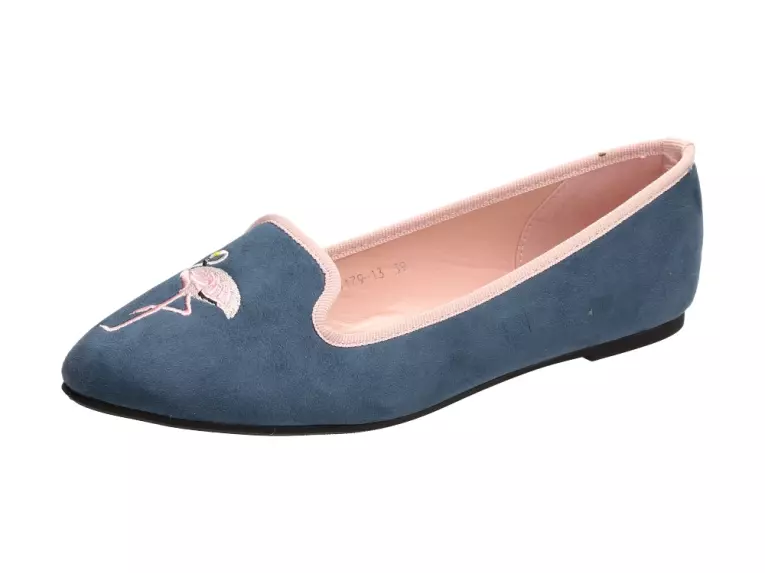Granatowe lordsy, baleriny damskie Vices 1179