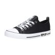 Czarne trampki damskie ze skóry eko BIG STAR KK274096