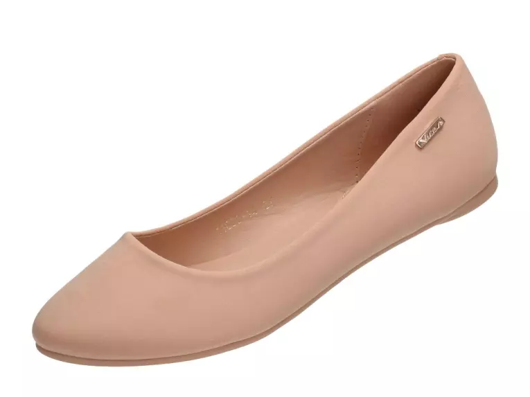 Beżowe baleriny buty damskie Vices 11038-14