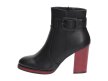 Czarne botki damskie SERGIO LEONE BT533 PU