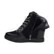 Czarne botki damskie na koturnie, sneakersy skórzane FILIPPO DP3148/21 BK