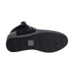 Czarne botki damskie na koturnie, sneakersy skórzane FILIPPO DP3148/21 BK