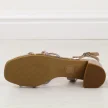 Miedziane sandały damskie na obcasie Sergio Leone sk048