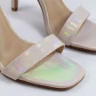 Beżowe sandały damskie na szpice z zakrytą piętą VINCEZA 20210