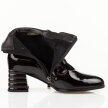Czarne skórzane botki damskie DiA 52-144