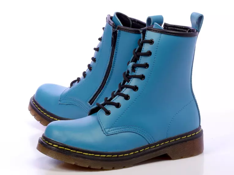 -30%Zimowe niebieskie glany Wishot na suwak265