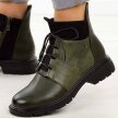 Zielone botki damskie M.Daszyński 2501-2