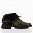 Zielone botki damskie M.Daszyński 2501-2