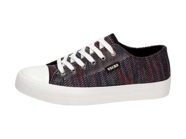 Czarne tenisówki, buty damskie Vices Ka12-1