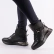 Czarne sneakersy botki damskie VINCEZA 10677