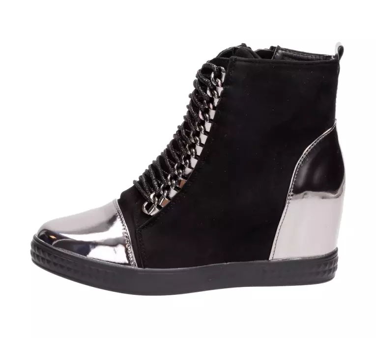 Czarne sneakersy, buty damskie Vices 1123-1