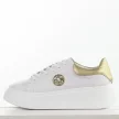 Białe skórzane sneakersy damskie na platformie Filippo Dp6058/25