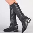 Czarne kozaki damskie NAVY DOT 60005