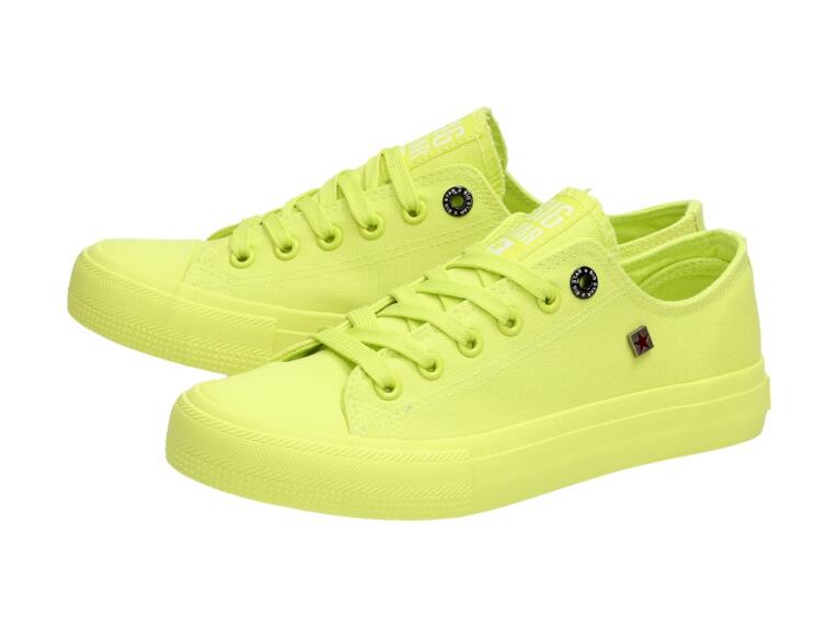 Limonkowe trampki damskie BIG STAR AA274012