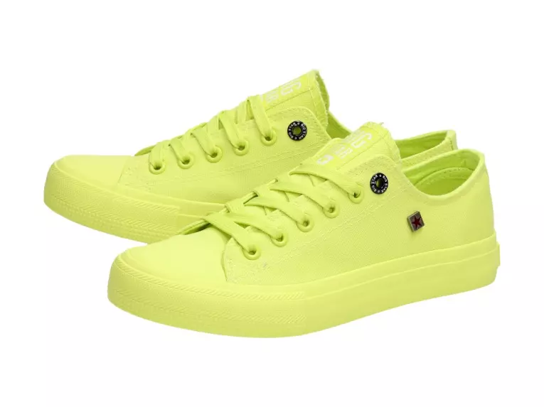 Limonkowe trampki damskie BIG STAR AA274012