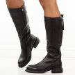 Czarne skórzane kozaki damskie DiA 52-837