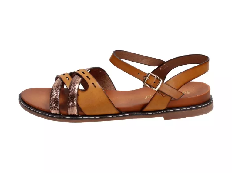 Sandały damskie Sergio Leone Sk018 Camel