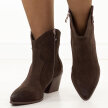 Czekoladowe jesienne Polskie kowbojki damskie Deoni D411