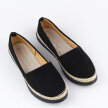 Czarne espadryle damskie, półbuty POTOCKI 23002