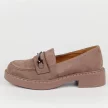 Khaki loafersy damskie, zamszowe mokasyny POTOCKI 12122