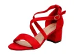 Czerwone sandały damskie SERGIO LEONE SK837