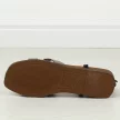 Czarne płaskie sandały damskie Sergio Leone Sk073H