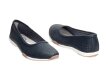 Baleriny damskie FILIPPO DP089/21 NAVY SKÓRA