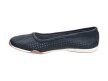 Baleriny damskie FILIPPO DP089/21 NAVY SKÓRA