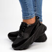 Czarne sneakersy damskie POTOCKI 12029 GRUBY SPÓD