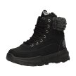 Czarne trapery damskie, botki na traperze Lee Cooper 1362L