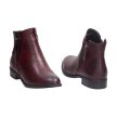 Bordowe botki damskie SABATINA DM21-13