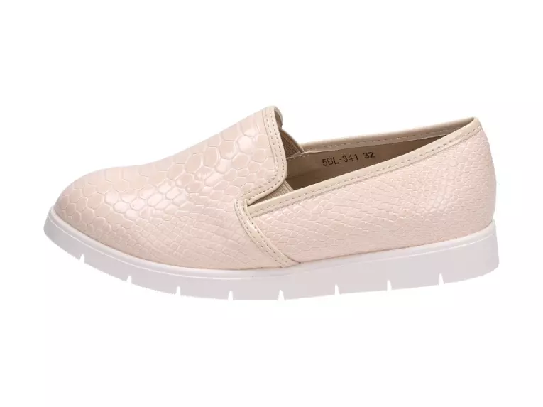 Slip On Beżowe buty dziecięce Badoxx 341