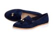Granatowe lordsy na platformie buty Vices 7101
