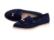 Granatowe lordsy na platformie buty Vices 7101
